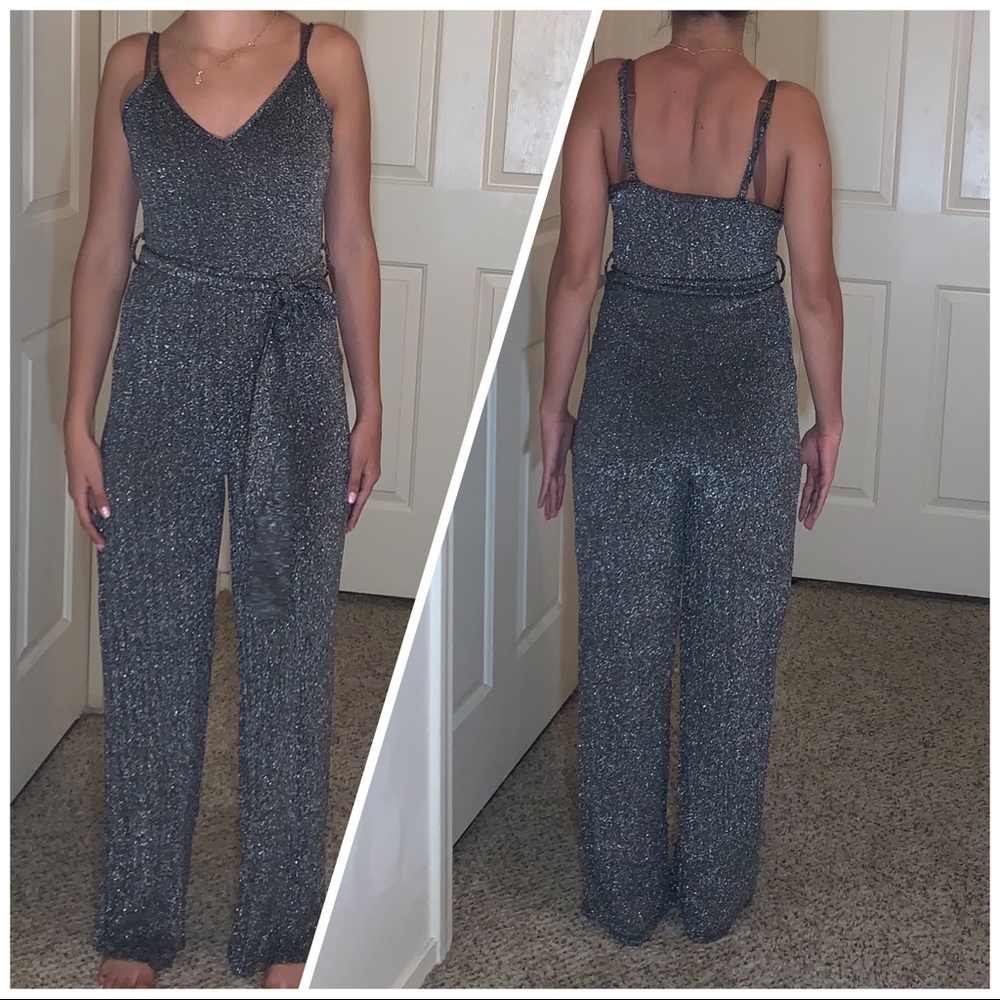 Sparkle silver jumpsuit